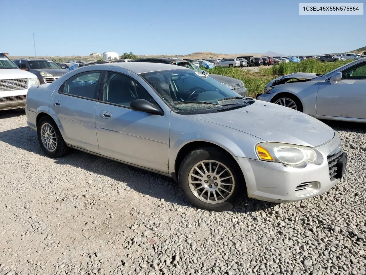 2005 Chrysler Sebring VIN: 1C3EL46X55N575864 Lot: 61008025