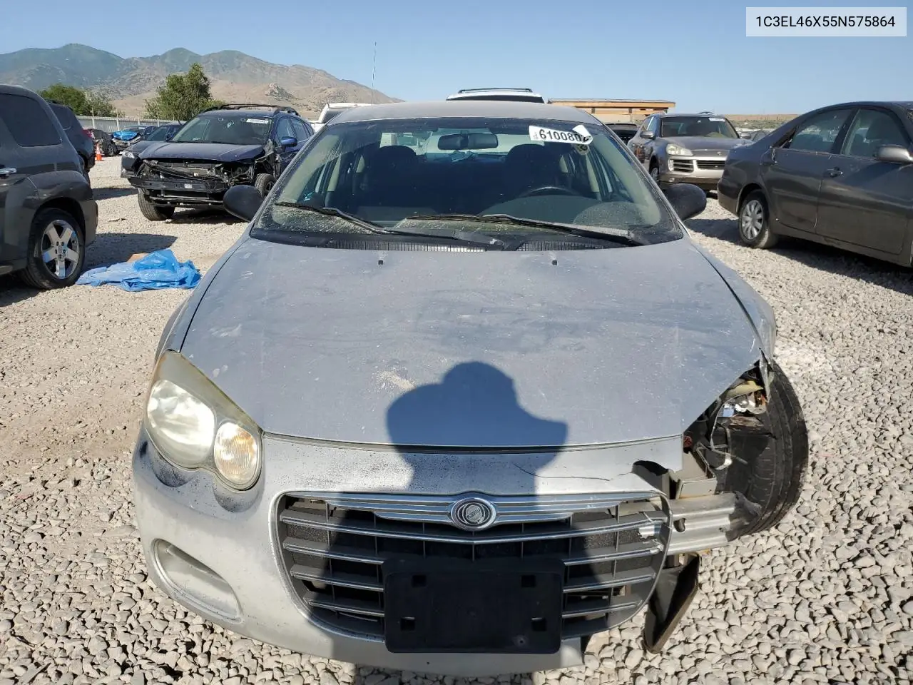 2005 Chrysler Sebring VIN: 1C3EL46X55N575864 Lot: 61008025