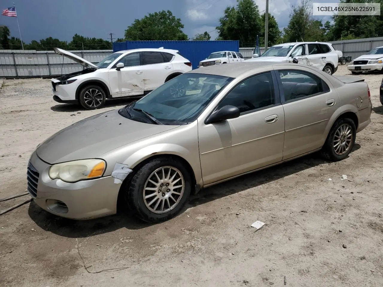 2005 Chrysler Sebring VIN: 1C3EL46X25N622591 Lot: 61383265