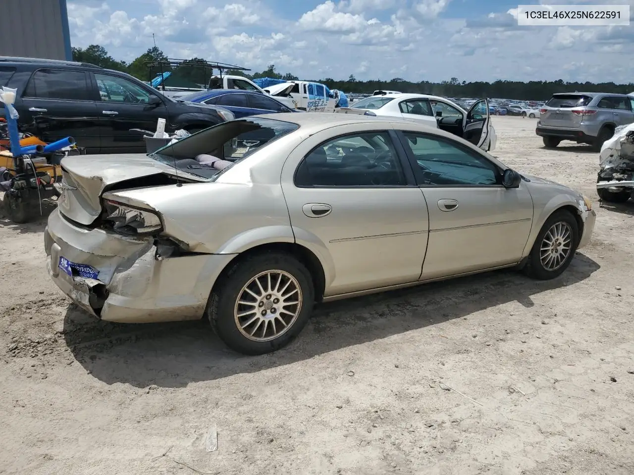 2005 Chrysler Sebring VIN: 1C3EL46X25N622591 Lot: 61383265