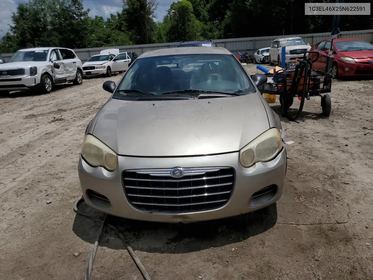 2005 Chrysler Sebring VIN: 1C3EL46X25N622591 Lot: 61383265