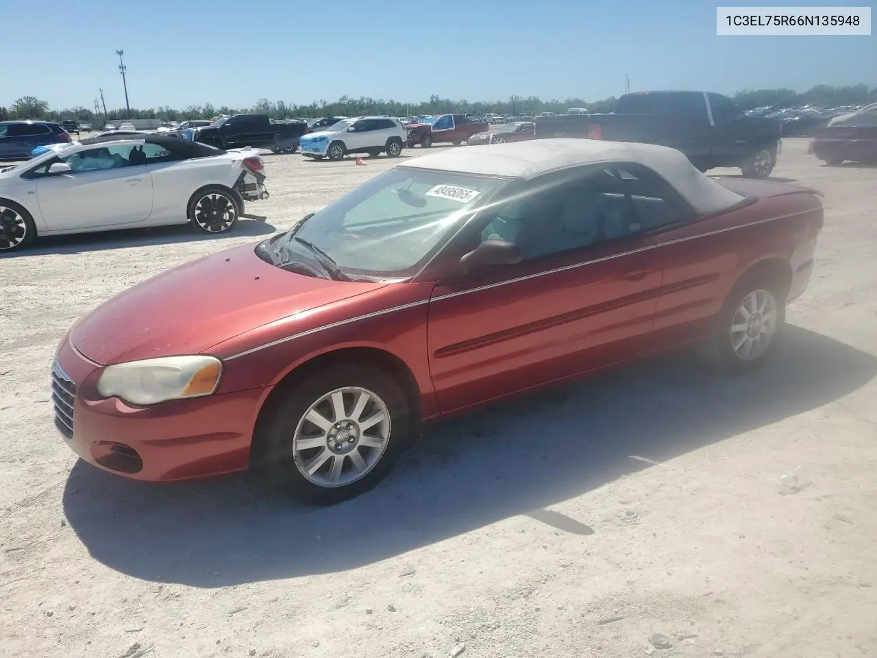 2006 Chrysler Sebring Gtc VIN: 1C3EL75R66N135948 Lot: 48495065