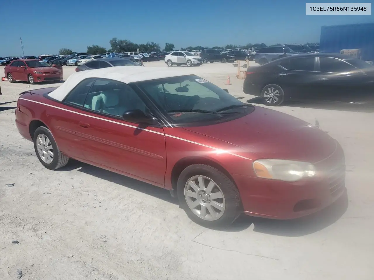 2006 Chrysler Sebring Gtc VIN: 1C3EL75R66N135948 Lot: 48495065