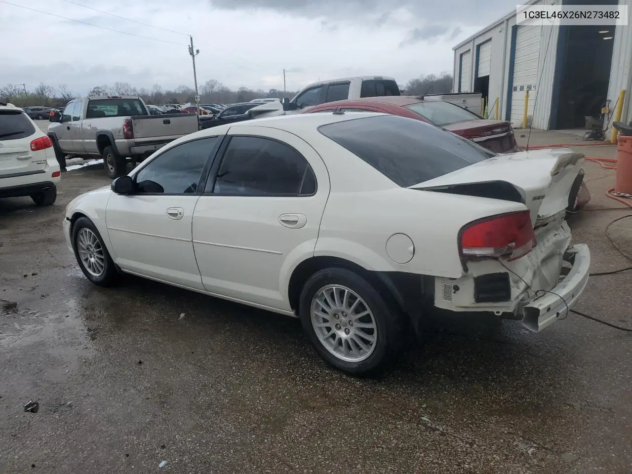 2006 Chrysler Sebring VIN: 1C3EL46X26N273482 Lot: 48794975