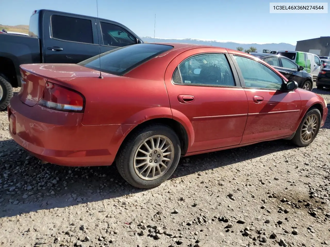 2006 Chrysler Sebring VIN: 1C3EL46X36N274544 Lot: 55448895