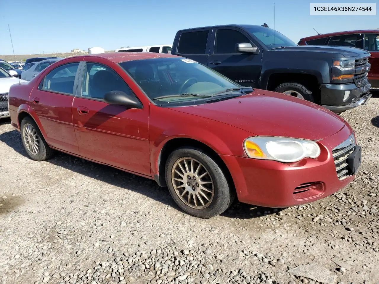 2006 Chrysler Sebring VIN: 1C3EL46X36N274544 Lot: 55448895