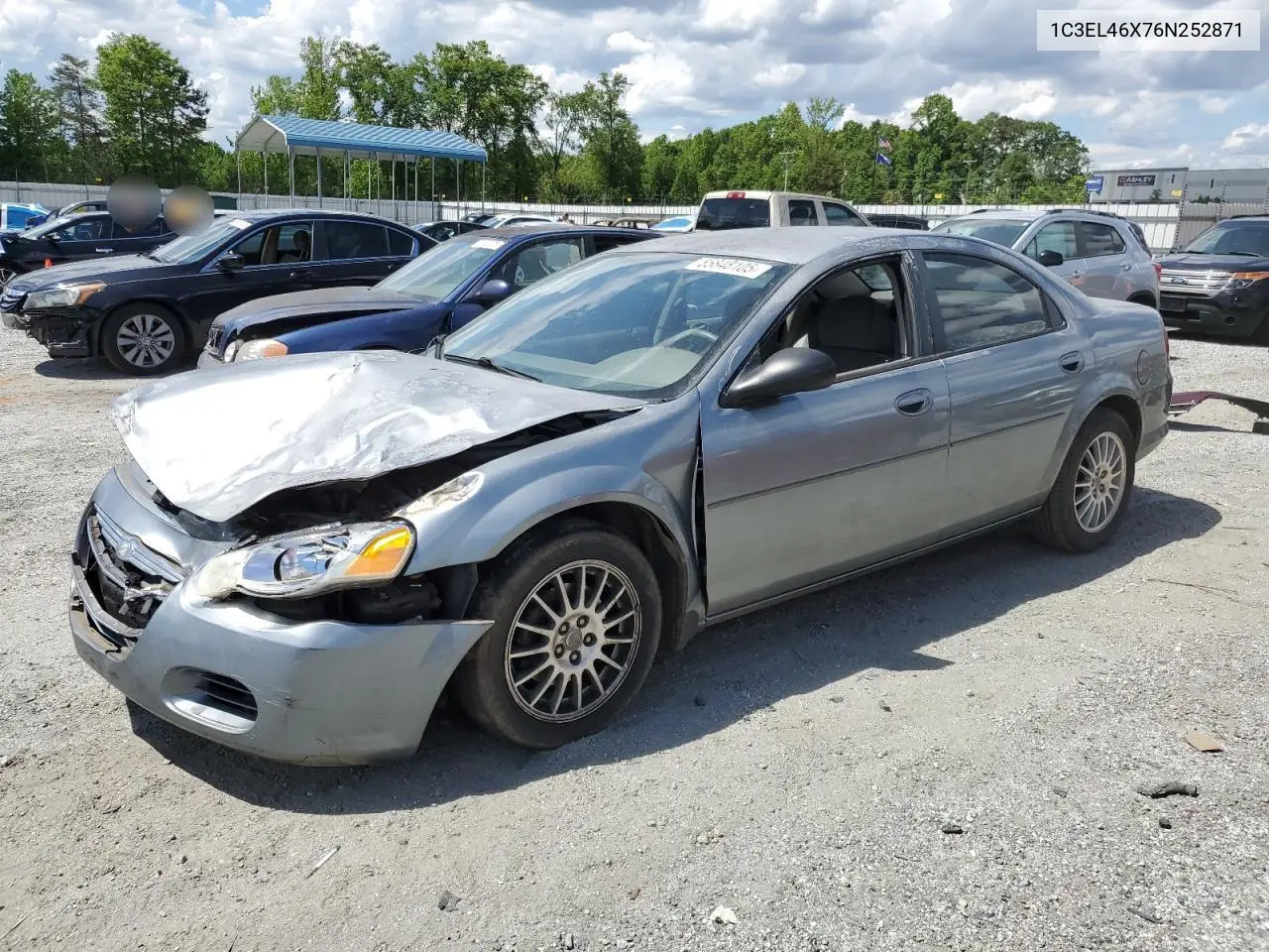 2006 Chrysler Sebring VIN: 1C3EL46X76N252871 Lot: 55848105