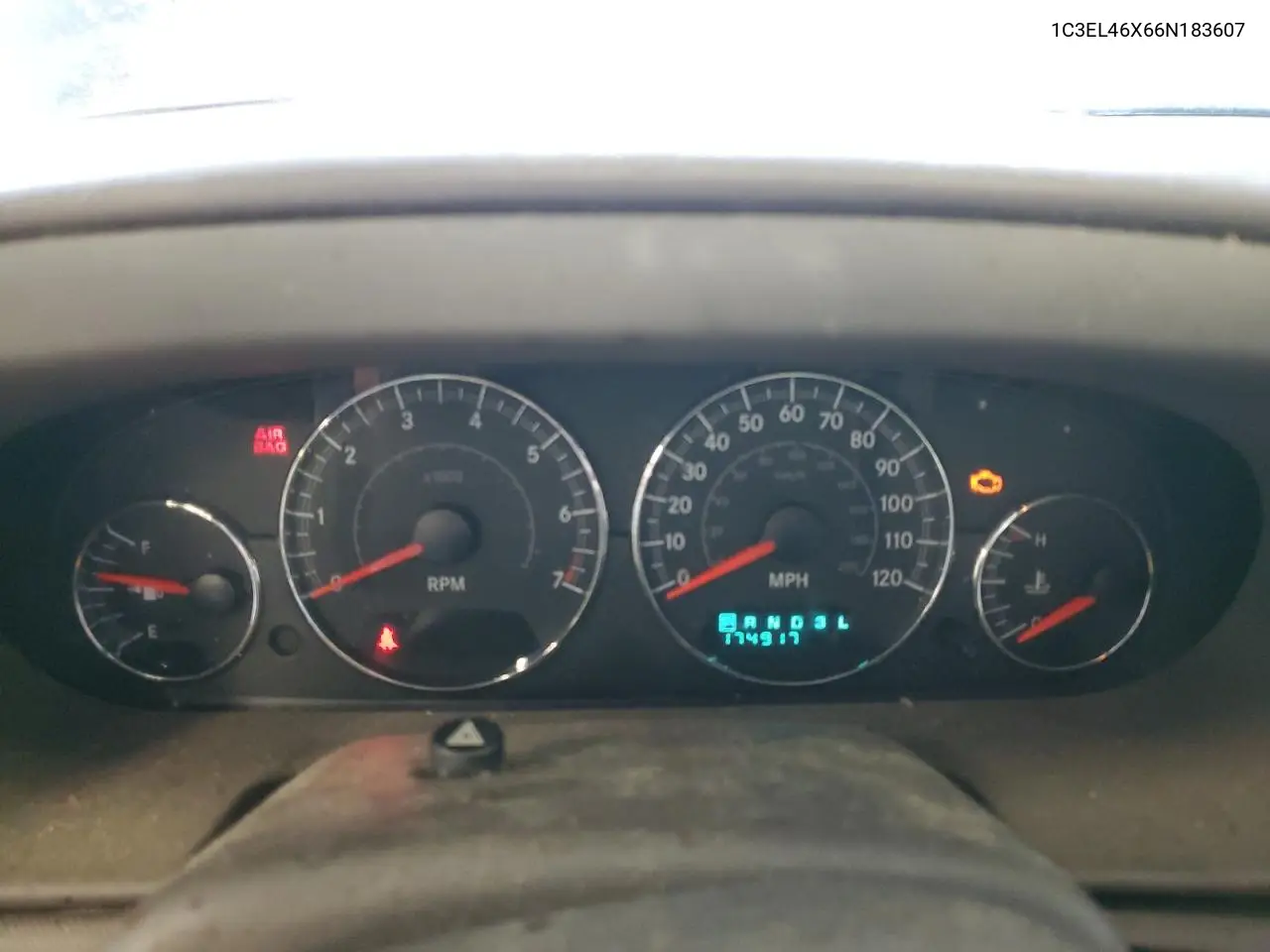 2006 Chrysler Sebring VIN: 1C3EL46X66N183607 Lot: 56274025