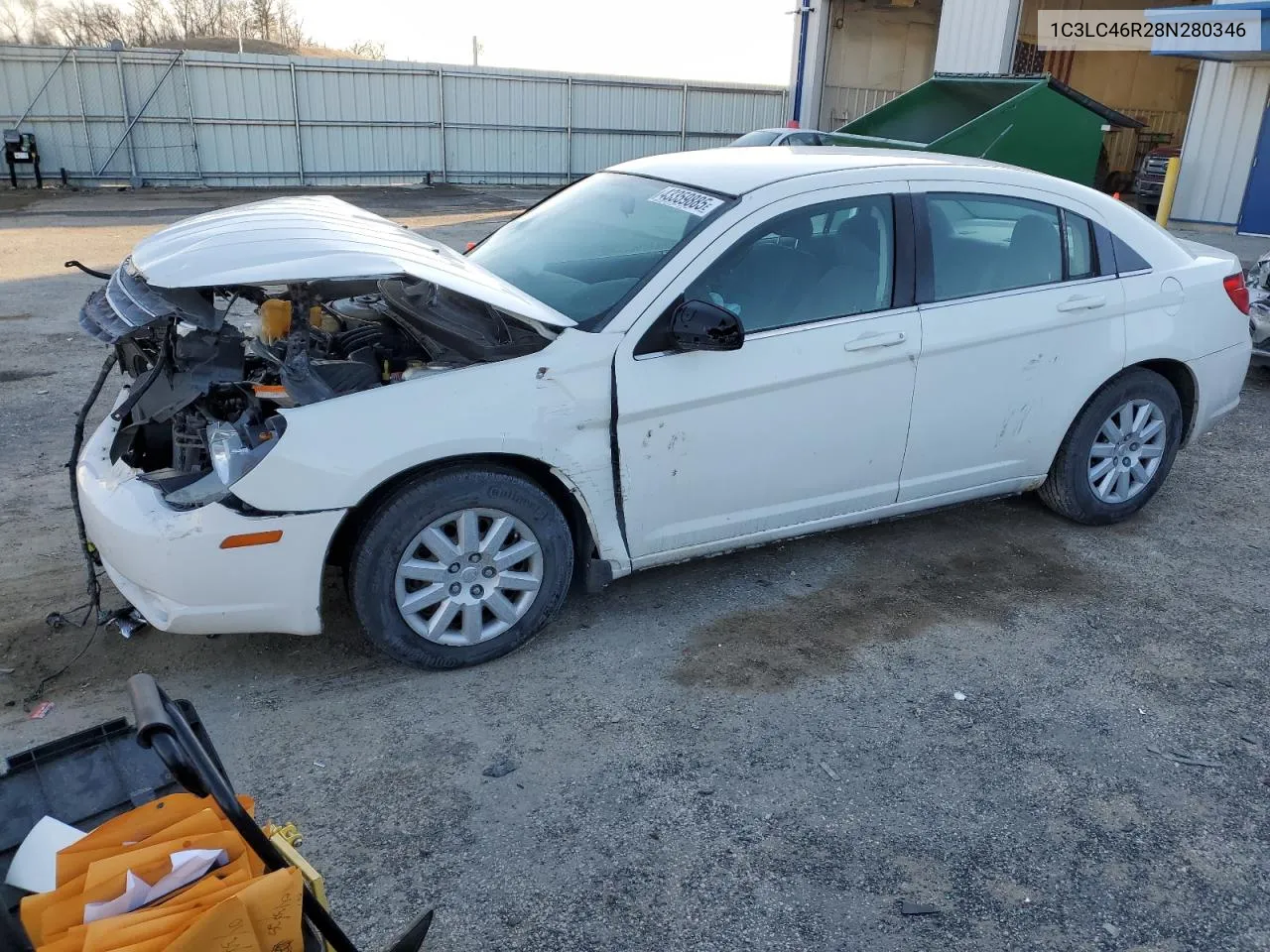 2008 Chrysler Sebring Lx VIN: 1C3LC46R28N280346 Lot: 43359885