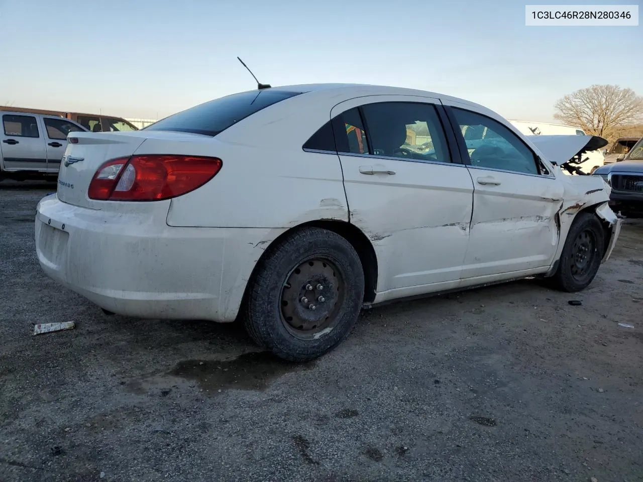 2008 Chrysler Sebring Lx VIN: 1C3LC46R28N280346 Lot: 43359885