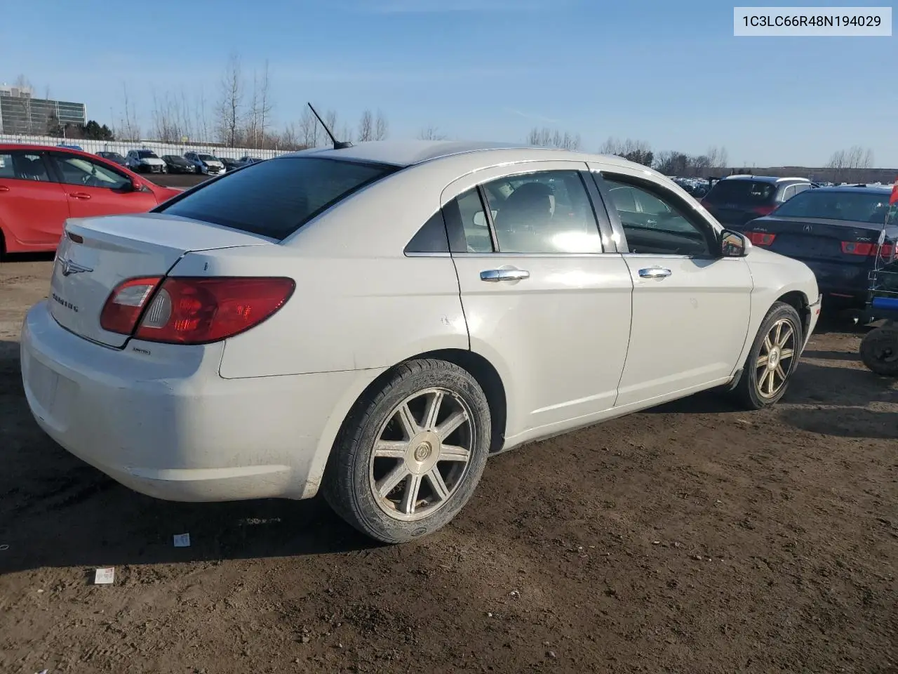 2008 Chrysler Sebring Limited VIN: 1C3LC66R48N194029 Lot: 48922145