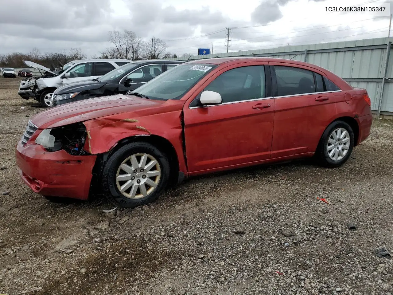 2008 Chrysler Sebring Lx VIN: 1C3LC46K38N105347 Lot: 50444965