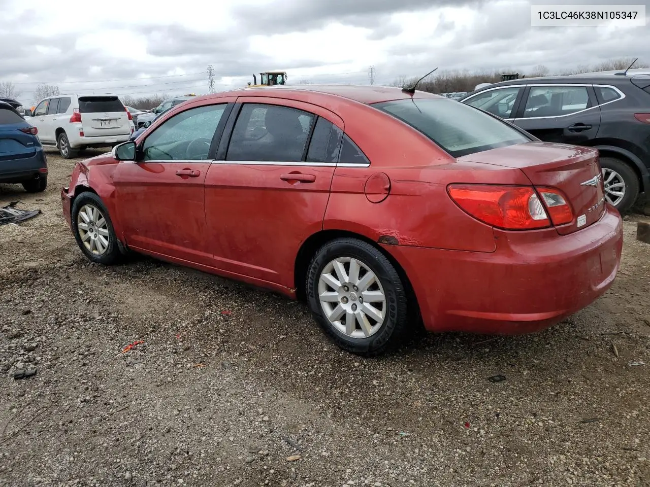 2008 Chrysler Sebring Lx VIN: 1C3LC46K38N105347 Lot: 50444965