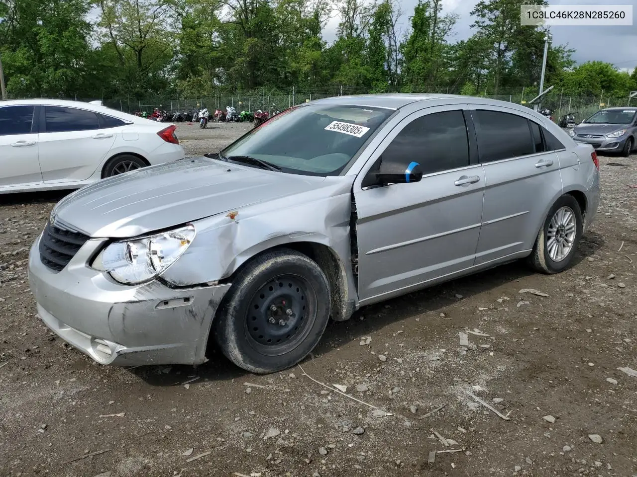 2008 Chrysler Sebring Lx VIN: 1C3LC46K28N285260 Lot: 55498305