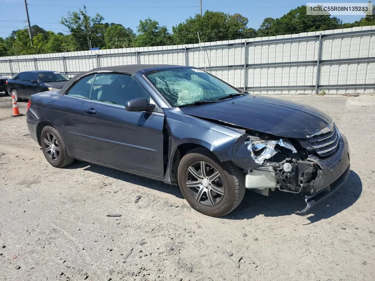 2008 Chrysler Sebring Touring VIN: 1C3LC55R08N135233 Lot: 55795785