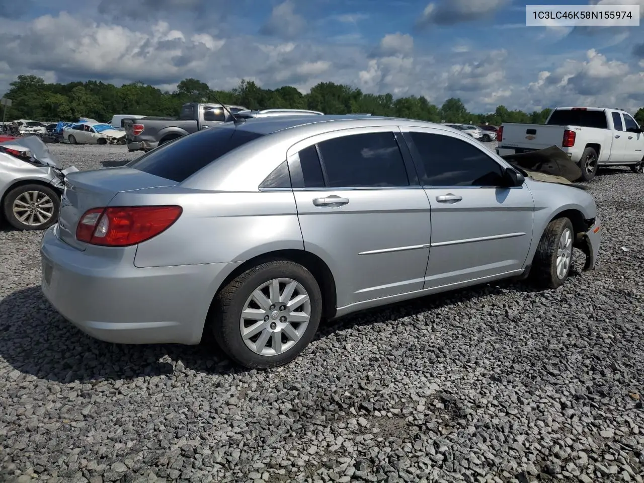 2008 Chrysler Sebring Lx VIN: 1C3LC46K58N155974 Lot: 55897235