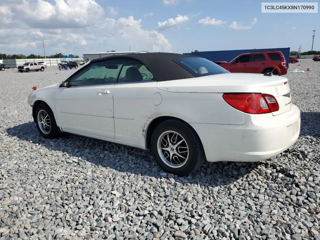 2008 Chrysler Sebring VIN: 1C3LC45KX8N170990 Lot: 55962355