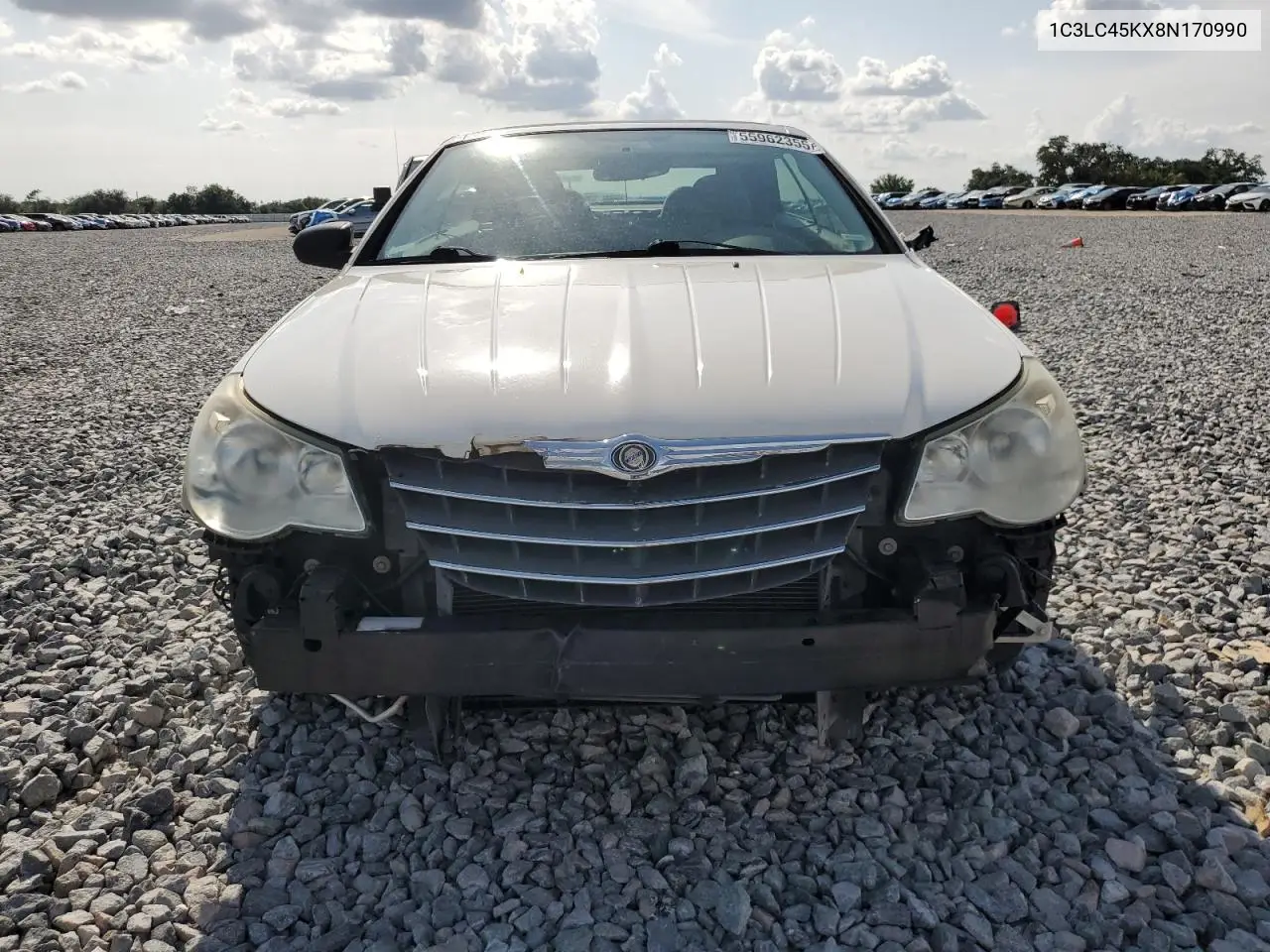 2008 Chrysler Sebring VIN: 1C3LC45KX8N170990 Lot: 55962355