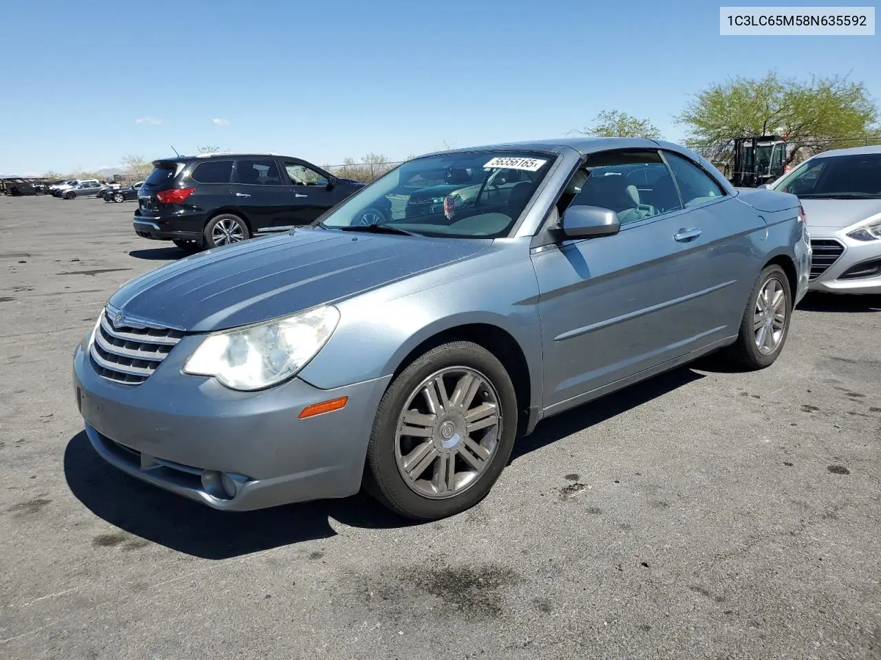 2008 Chrysler Sebring Limited VIN: 1C3LC65M58N635592 Lot: 56356165