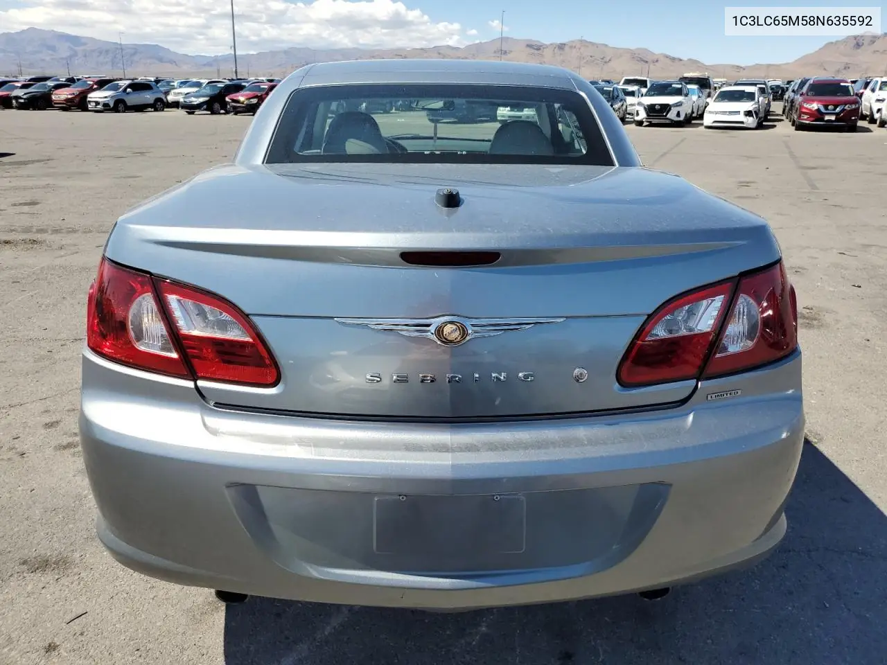 2008 Chrysler Sebring Limited VIN: 1C3LC65M58N635592 Lot: 56356165