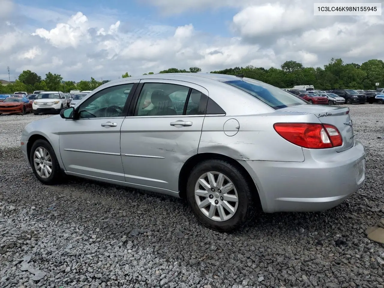 2008 Chrysler Sebring Lx VIN: 1C3LC46K98N155945 Lot: 56729555