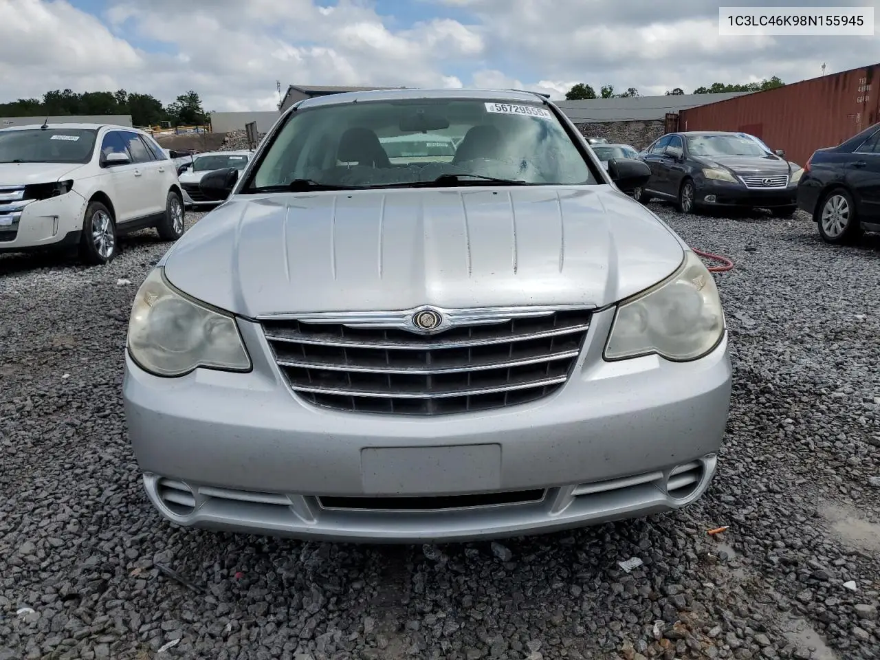 2008 Chrysler Sebring Lx VIN: 1C3LC46K98N155945 Lot: 56729555