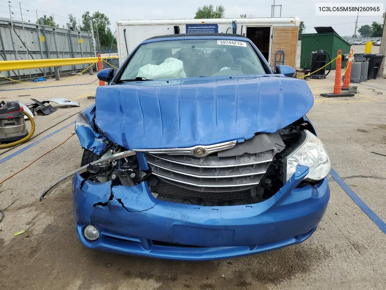 2008 Chrysler Sebring Limited VIN: 1C3LC65M58N260965 Lot: 59744215