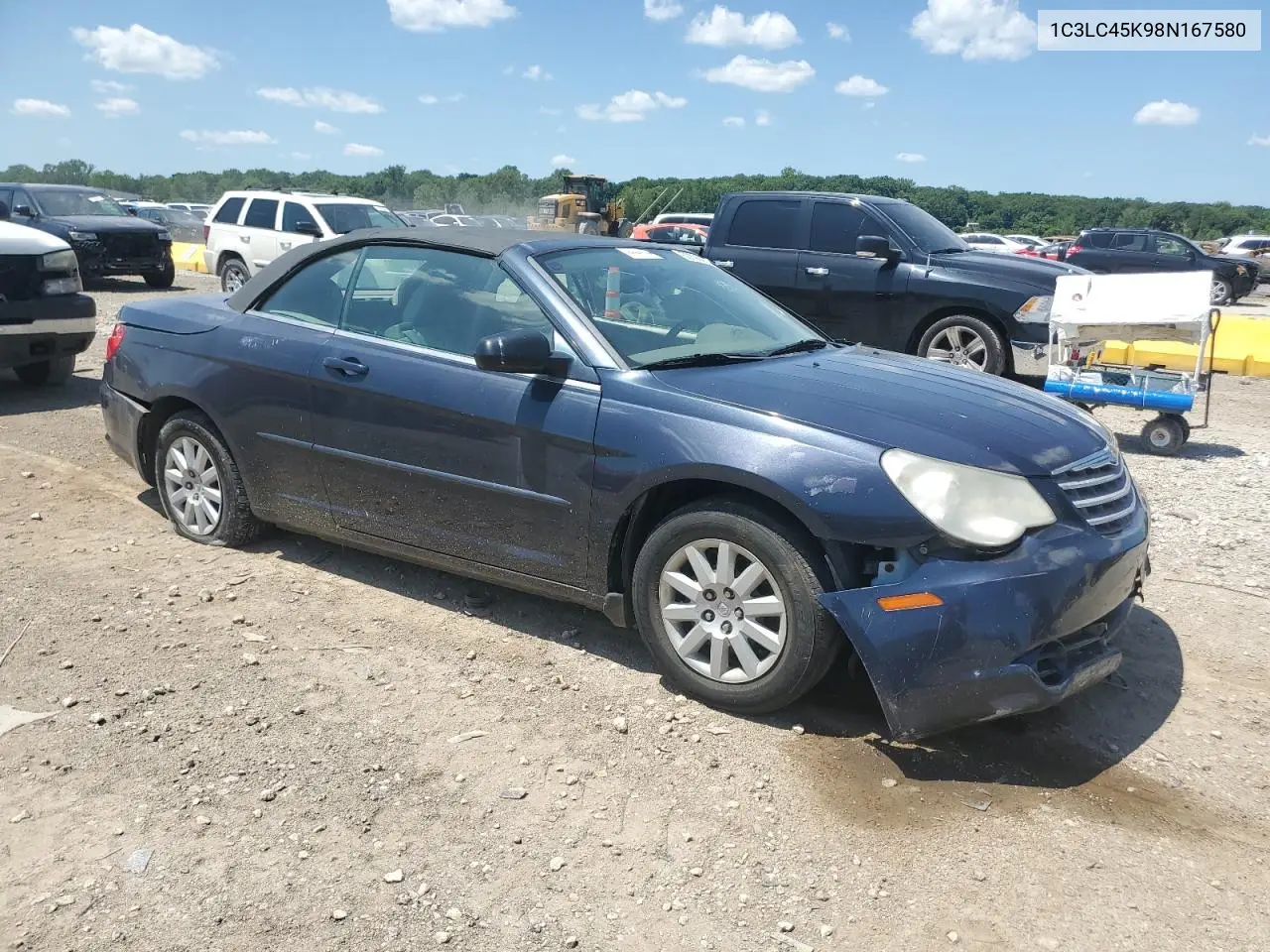 2008 Chrysler Sebring VIN: 1C3LC45K98N167580 Lot: 60696855
