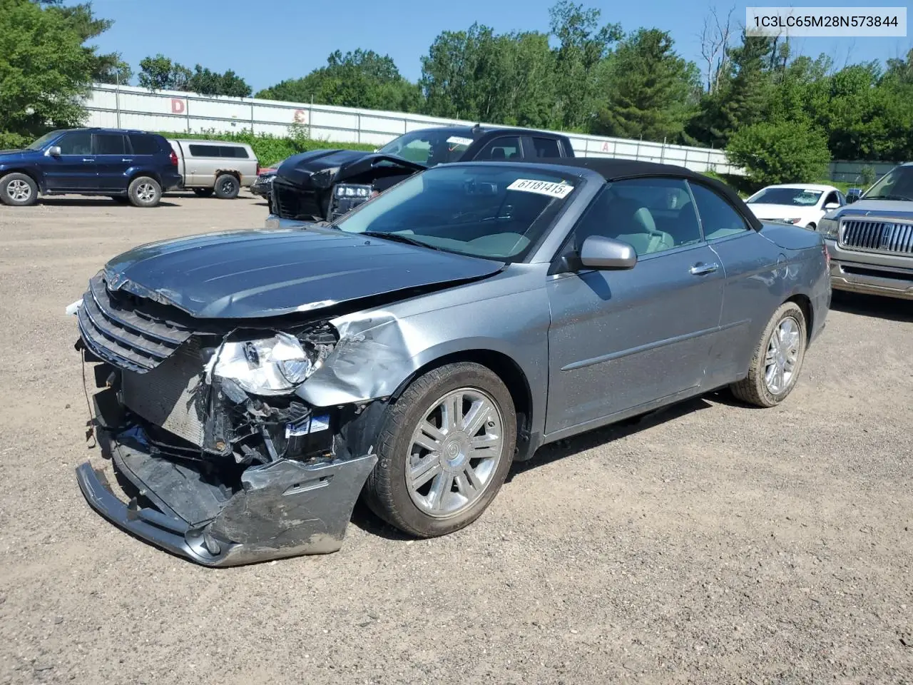 2008 Chrysler Sebring Limited VIN: 1C3LC65M28N573844 Lot: 61181415