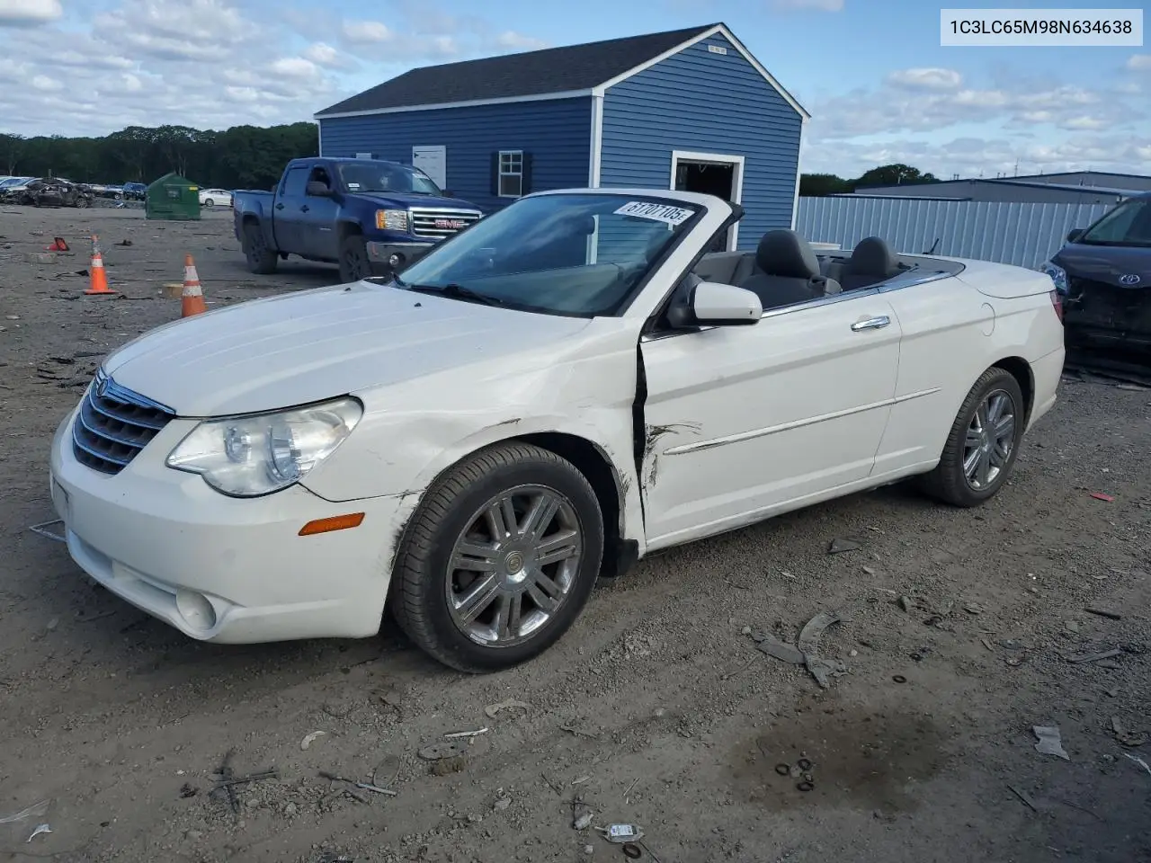 2008 Chrysler Sebring Limited VIN: 1C3LC65M98N634638 Lot: 61707105