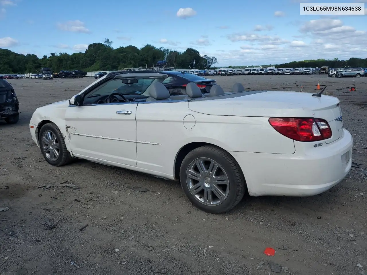 2008 Chrysler Sebring Limited VIN: 1C3LC65M98N634638 Lot: 61707105