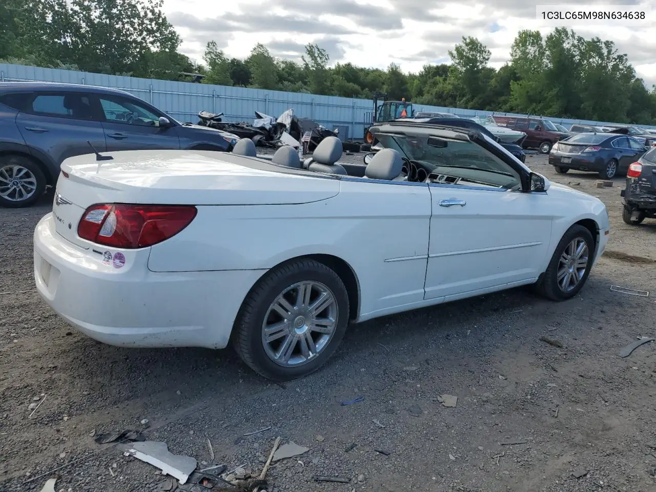 2008 Chrysler Sebring Limited VIN: 1C3LC65M98N634638 Lot: 61707105