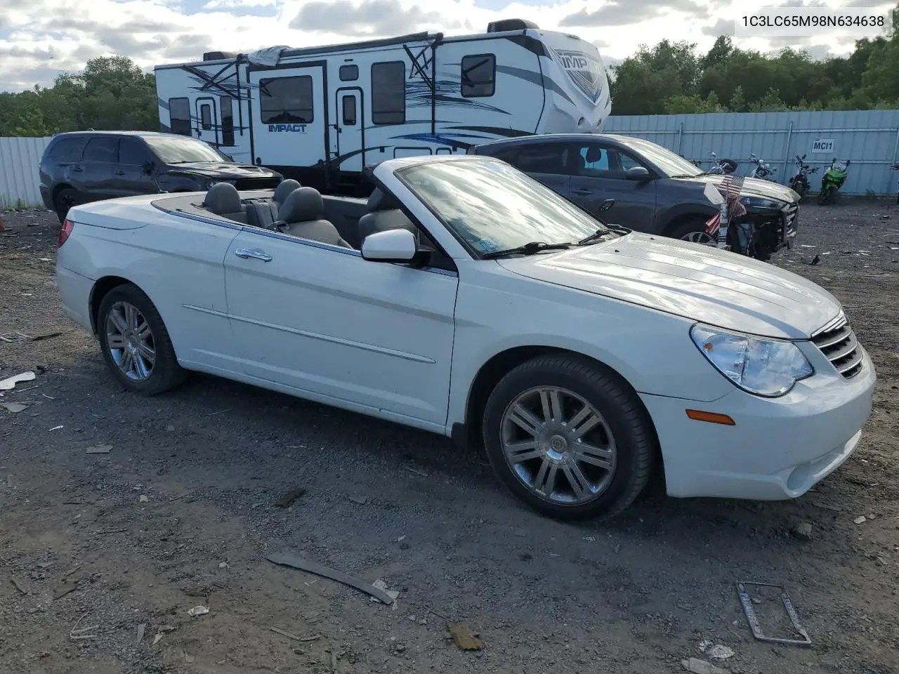 2008 Chrysler Sebring Limited VIN: 1C3LC65M98N634638 Lot: 61707105