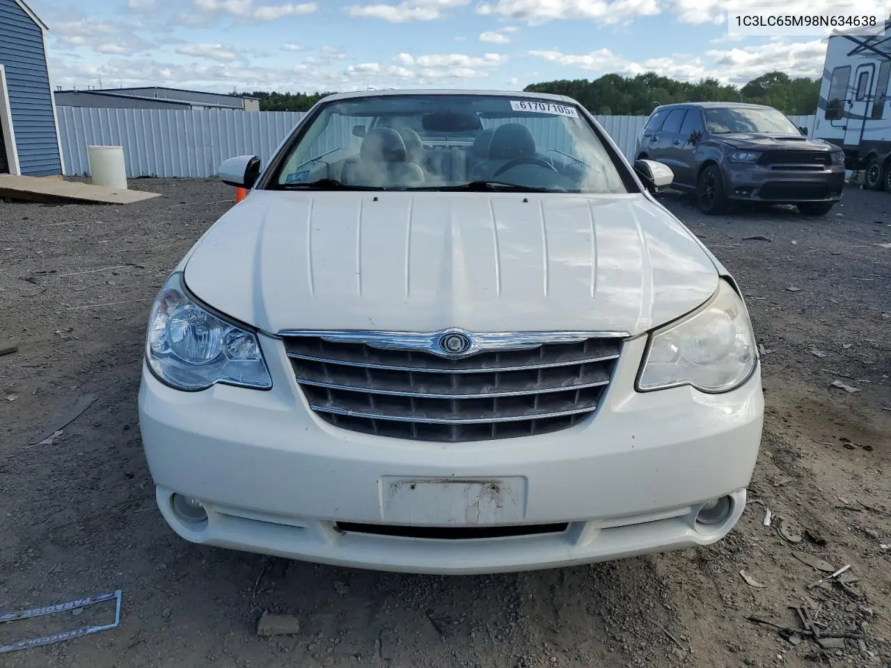 2008 Chrysler Sebring Limited VIN: 1C3LC65M98N634638 Lot: 61707105