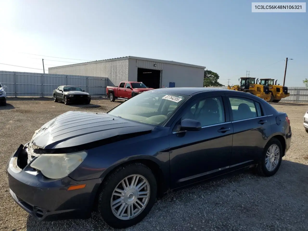 2008 Chrysler Sebring Touring VIN: 1C3LC56K48N106321 Lot: 61764205