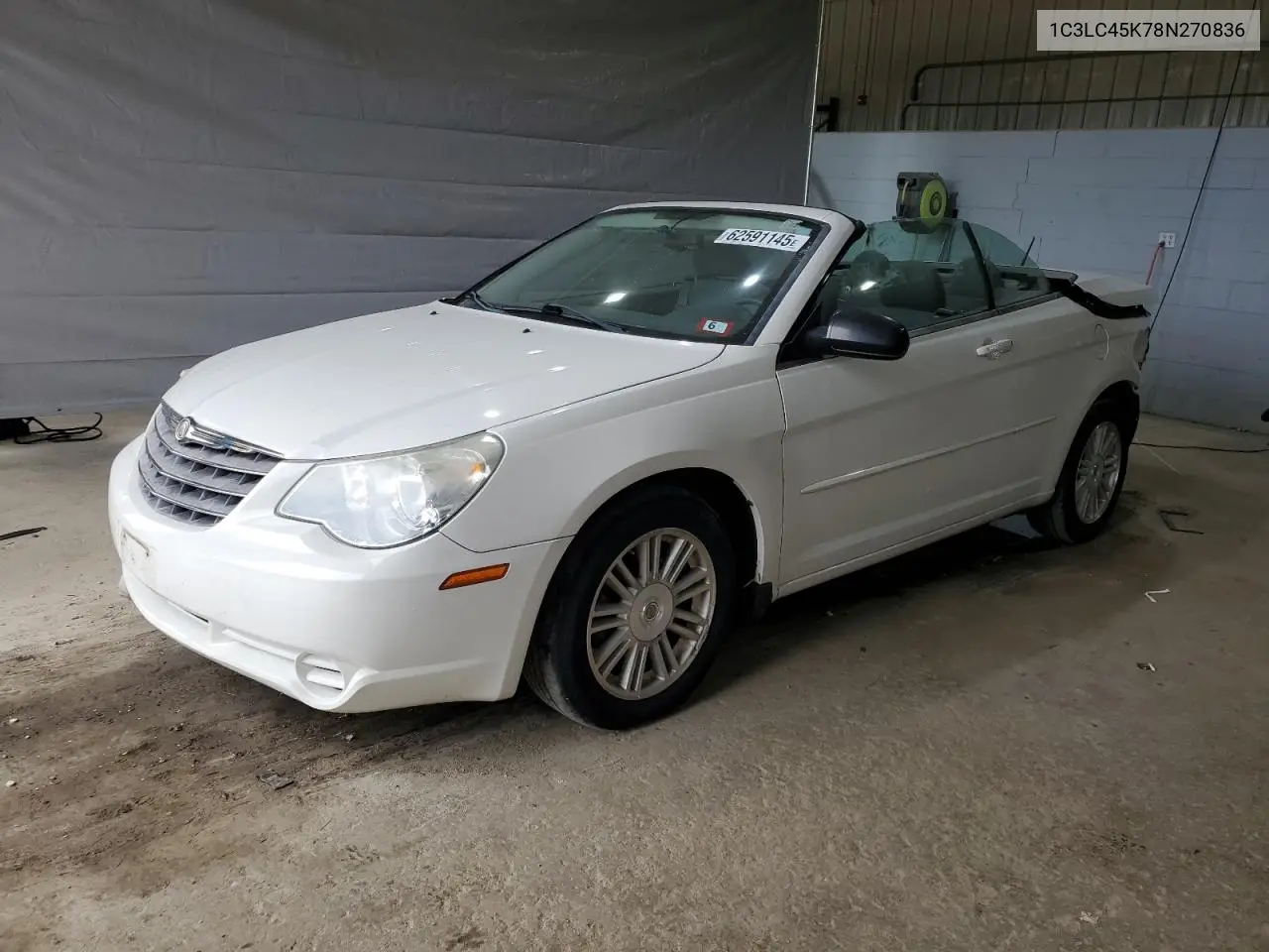 2008 Chrysler Sebring VIN: 1C3LC45K78N270836 Lot: 62591145