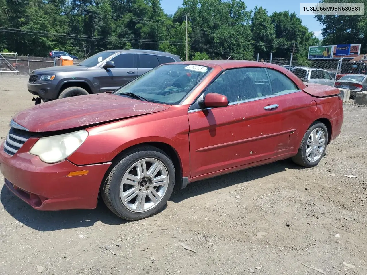 2008 Chrysler Sebring Limited VIN: 1C3LC65M98N630881 Lot: 62642875