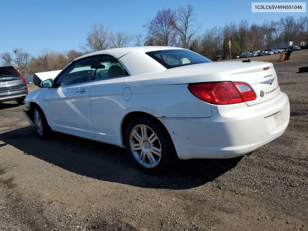 2009 Chrysler Sebring Limited VIN: 1C3LC65V49N551046 Lot: 52428185