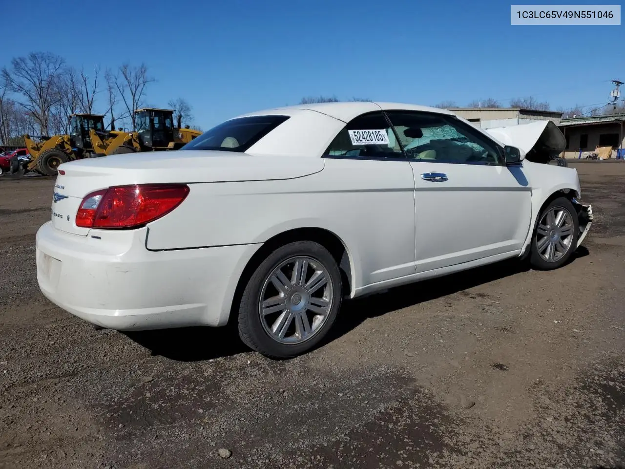2009 Chrysler Sebring Limited VIN: 1C3LC65V49N551046 Lot: 52428185