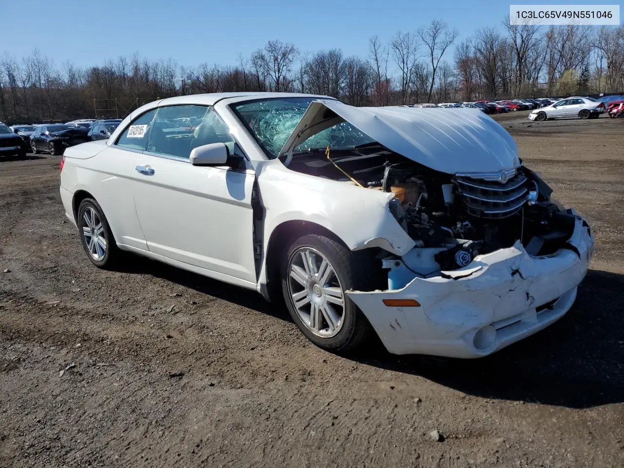 2009 Chrysler Sebring Limited VIN: 1C3LC65V49N551046 Lot: 52428185