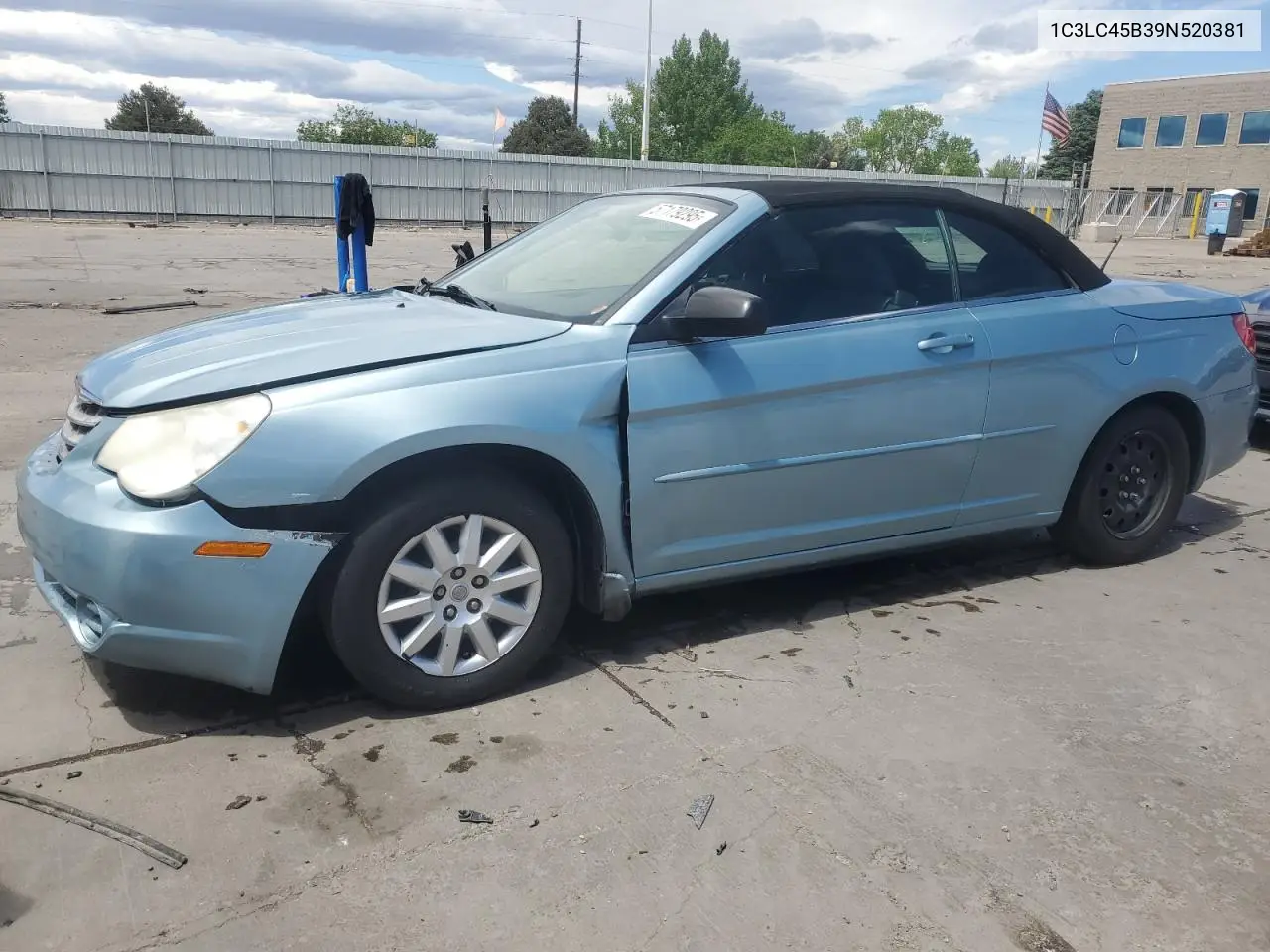2009 Chrysler Sebring Lx VIN: 1C3LC45B39N520381 Lot: 57179295
