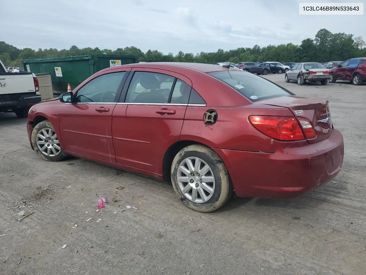 2009 Chrysler Sebring Lx VIN: 1C3LC46B89N533643 Lot: 58196755