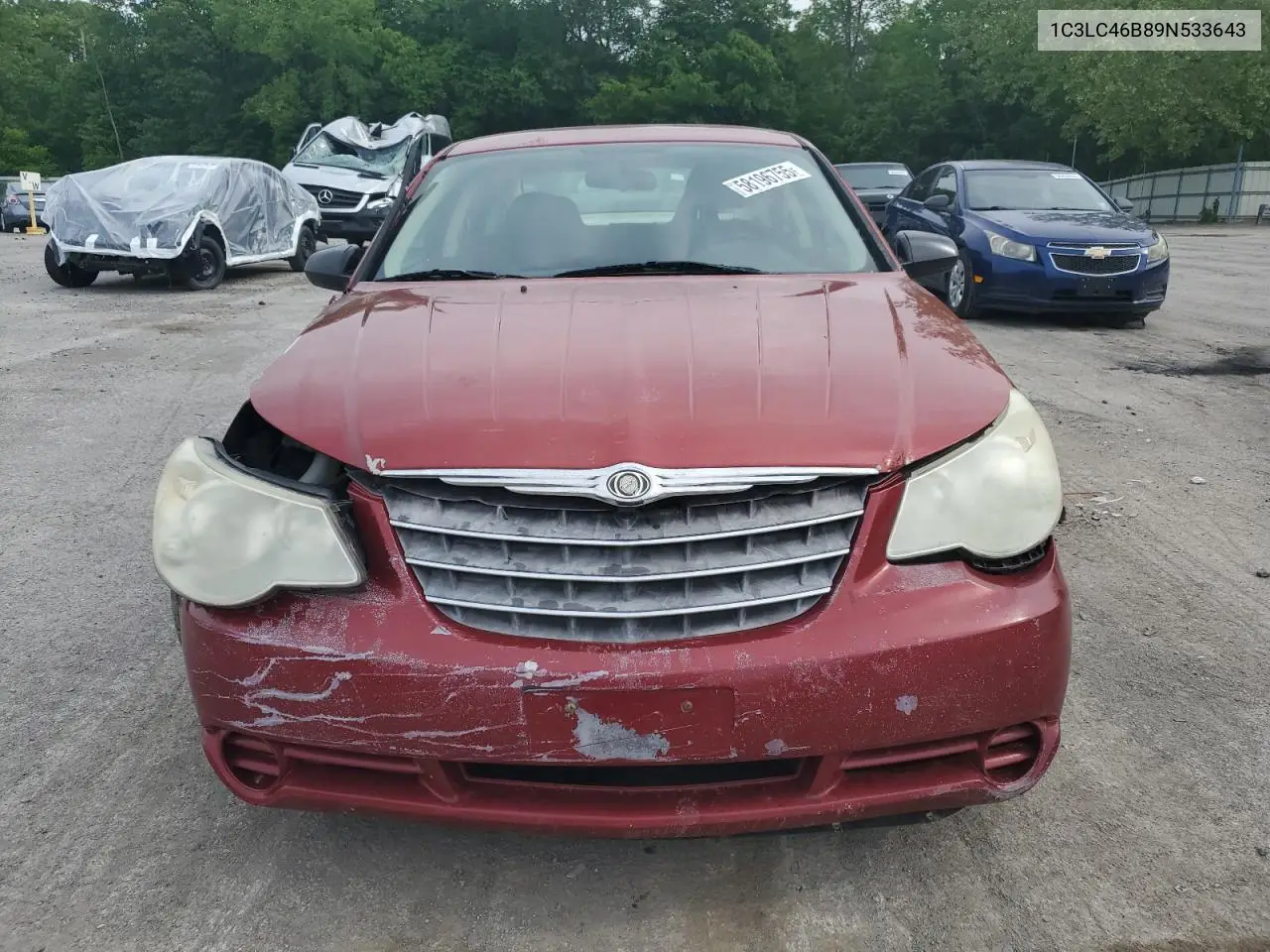2009 Chrysler Sebring Lx VIN: 1C3LC46B89N533643 Lot: 58196755