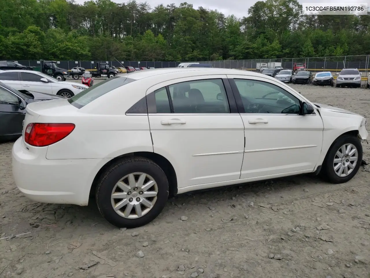2010 Chrysler Sebring Touring VIN: 1C3CC4FB5AN192786 Lot: 56566445