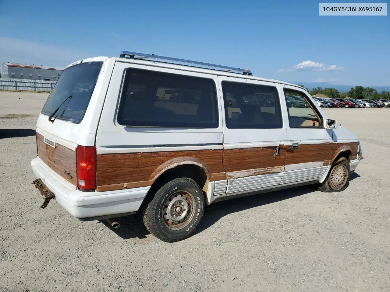 1990 Chrysler Town & Country VIN: 1C4GY5436LX695167 Lot: 53585185
