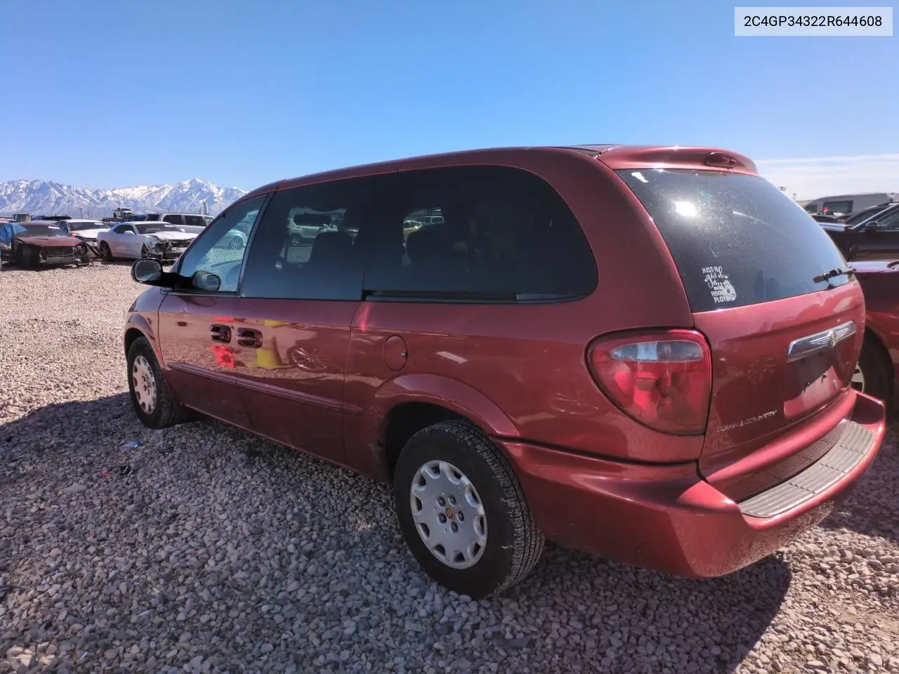 2002 Chrysler Town & Country El VIN: 2C4GP34322R644608 Lot: 46716585