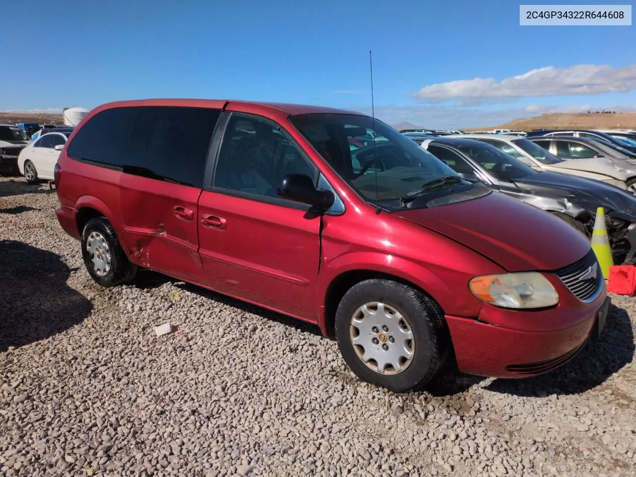 2002 Chrysler Town & Country El VIN: 2C4GP34322R644608 Lot: 46716585