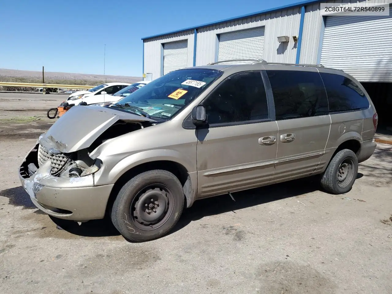 2002 Chrysler Town & Country Limited VIN: 2C8GT64L72R540899 Lot: 48377185