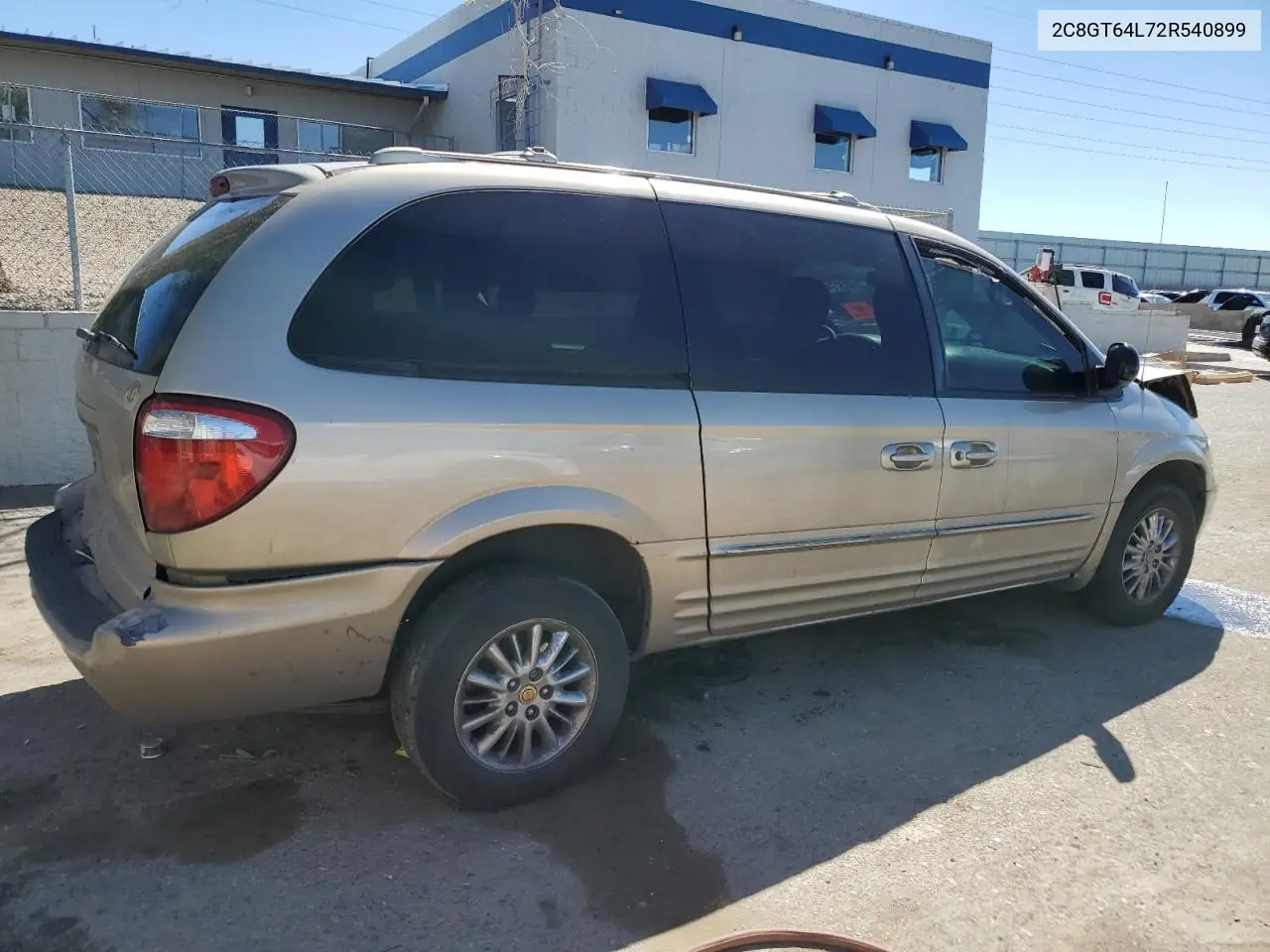 2002 Chrysler Town & Country Limited VIN: 2C8GT64L72R540899 Lot: 48377185