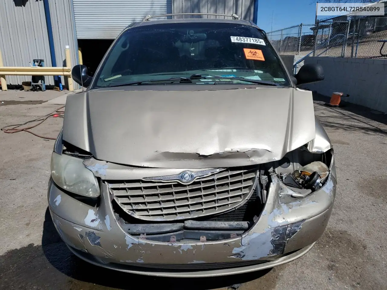 2002 Chrysler Town & Country Limited VIN: 2C8GT64L72R540899 Lot: 48377185